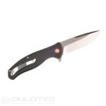 „Dulotec K222“ sulankstomas peilis – juodas, pagamintas iš 8Cr14Mov nerūdijančio plieno » Dulotec.LT