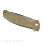 „Dulotec K222“ sulankstomas peilis – žalias, pagamintas iš 8Cr14Mov nerūdijančio plieno » Dulotec.LT