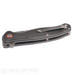 „Dulotec K222“ sulankstomas peilis – juodas, pagamintas iš 8Cr14Mov nerūdijančio plieno » Dulotec.LT