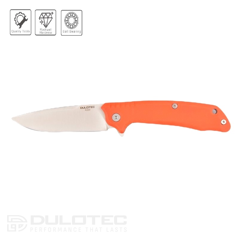 „Dulotec K223“ sulankstomas peilis – oranžinis, pagamintas iš 5Cr14Mov nerūdijančio plieno » Dulotec.LT „Dulotec K223“ sulankstomas peilis – oranžinis, pagamintas iš 5Cr14Mov nerūdijančio plieno » Dulotec.LT