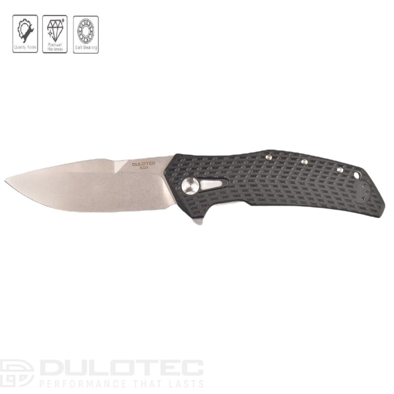 „Dulotec K224“ sulankstomas peilis – juodas 8Cr14Mov nerūdijantis plienas » Dulotec.LT