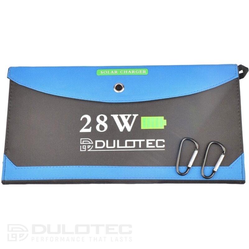 „Dulotec SC2“ 28 W nešiojamas saulės energijos įkroviklis » Dulotec.LT