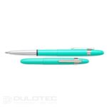 „Fisher Space Pen“ antimikrobinis „Raw Brass Cap-O-Matic“ rašiklis su chromuotu spaustuku, modelis M4RAW, dovanų dėžutėje » Dulotec.LT