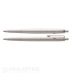 „Fisher Space Pen Bullet“ rašiklio spaustukas, chromuotas – CNCL » Dulotec.LT