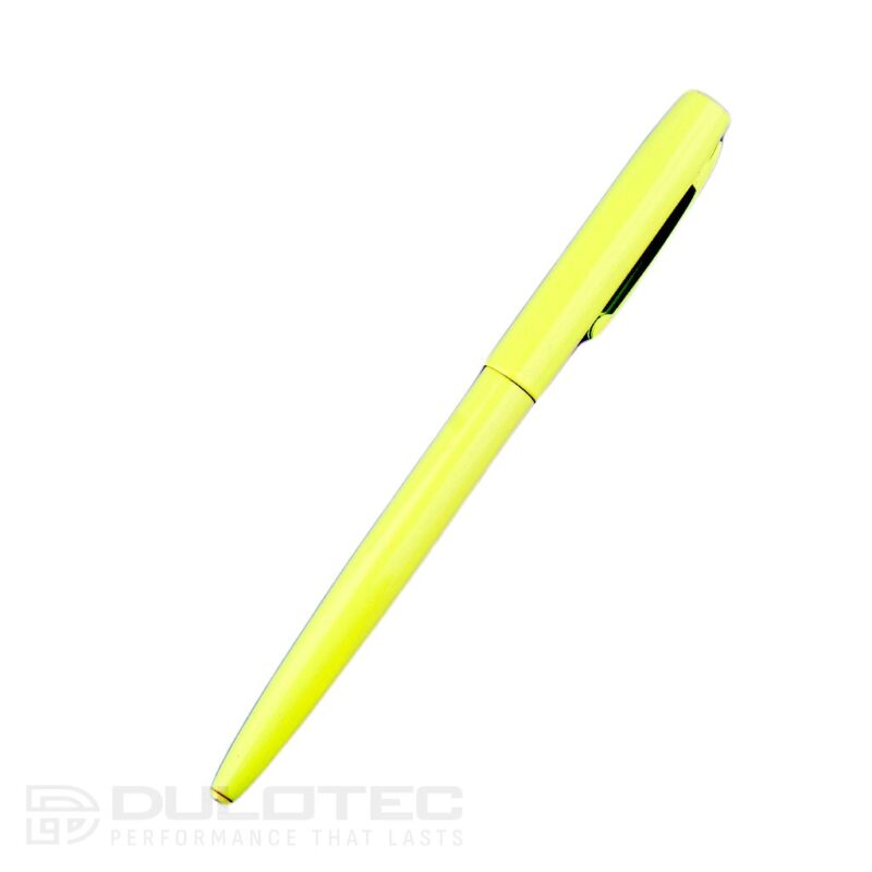 „Fisher Space Pen Cap-O-Matic“ fluorescencinio geltonumo spalvos „Tradesman M4TMY“ rašiklis dovanų dėžutėje » Dulotec.LT