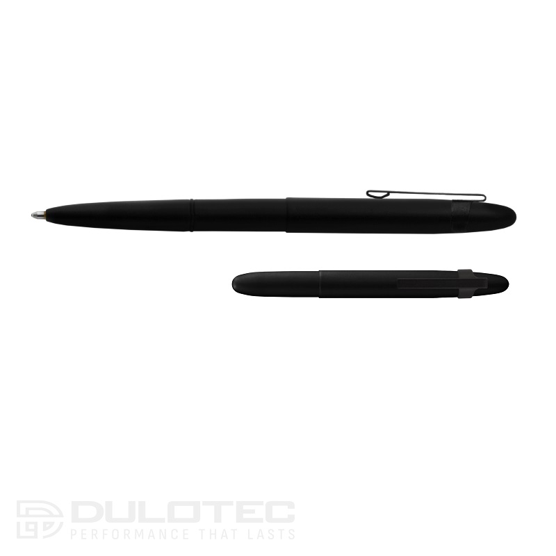 „Fisher Space Pen“ matinės juodos spalvos „Bullet“ rašiklis su spaustuku, modelis 400BCL, dovanų dėžutėje » Dulotec.LT