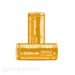 „Vapcell P1835A“ 18650 3500 mAh 10 A akumuliatorius su apsauga ir „Micro USB“ įkrovimo jungtimi » Dulotec.LT
