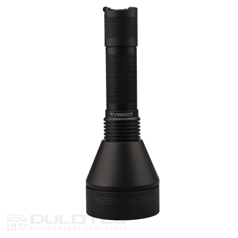 Galingas po vamzdžiu montuojamas žibintuvėlis „Dulotec L21B“ su 1 500 m šviesos nuotoliu – žalia LED lemputė » Dulotec.LT