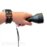 Galingas po vamzdžiu montuojamas žibintuvėlis „Dulotec L21B“ su 1 500 m šviesos nuotoliu – žalia LED lemputė » Dulotec.LT