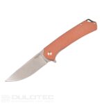 „Dulotec K211“ sulankstomas peilis – rudas, pagamintas iš 8Cr13Mov nerūdijančio plieno » Dulotec.LT