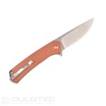 „Dulotec K211“ sulankstomas peilis – rudas, pagamintas iš 8Cr13Mov nerūdijančio plieno » Dulotec.LT