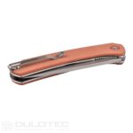 „Dulotec K211“ sulankstomas peilis – rudas, pagamintas iš 8Cr13Mov nerūdijančio plieno » Dulotec.LT