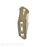 „Dulotec K224“ sulankstomas peilis – žalias, pagamintas iš 8Cr14Mov nerūdijančio plieno » Dulotec.LT