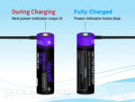 „Vapcell P2150A“ 21700 5000 mAh 10 A baterija su apsauga ir USB-C įkrovimu » Dulotec.LT