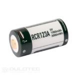 „Keeppower“ RCR123A 1000 mAh baterija su apsauga ir „Micro USB“ įkrovimo jungtimi » Dulotec.LT