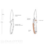„Ruike P843-W“ sulankstomas peilis, pagamintas iš 12C27 nerūdijančio plieno » Dulotec.LT