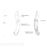 „Ruike P881-W“ sulankstomas peilis, pagamintas iš 14C28N nerūdijančio plieno » Dulotec.LT