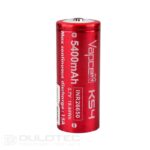„Vapcell K54“ 26650 5400 mAh 15 A baterija su išsikišusiu teigiamuoju galu » Dulotec.LT