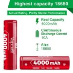 „Vapcell“ 18650 N40 4000 mAh 10 A baterija » Dulotec.LT