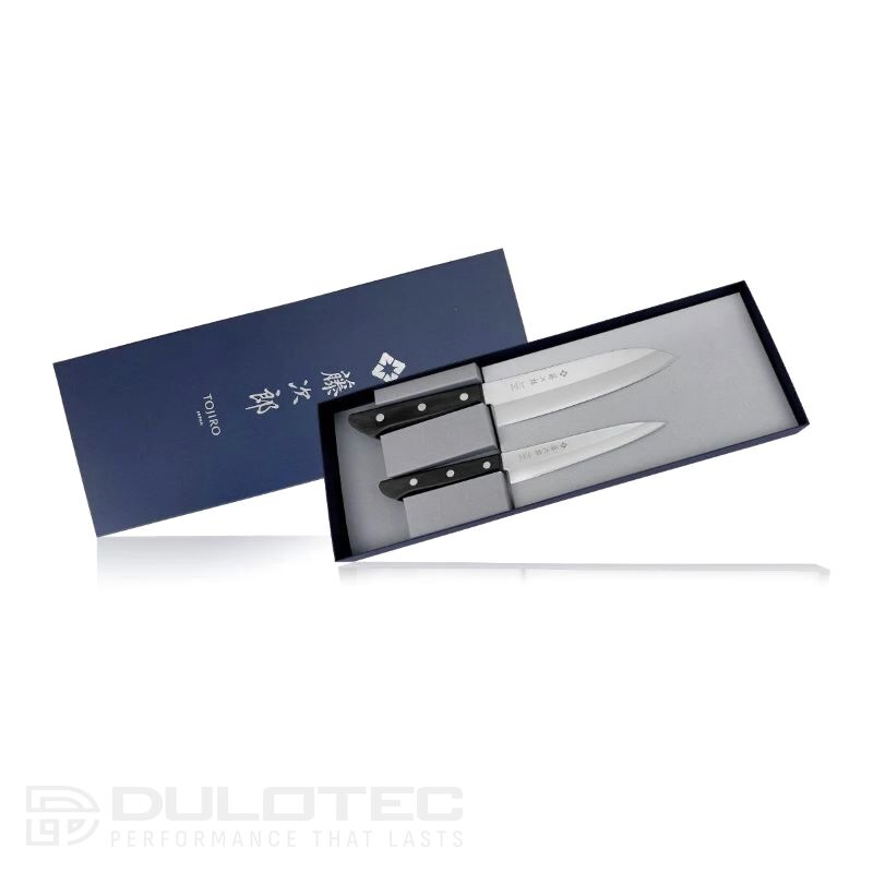 „Tojiro Basic TBS-200“ virtuvinių peilių rinkinys – iš VG10 sluoksniuoto plieno » Dulotec.LT