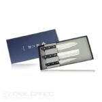 „Tojiro Basic TBS-300“ virtuvinių peilių rinkinys – iš VG10 laminuoto plieno » Dulotec.LT