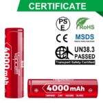 „Vapcell“ 18650 N40 4000 mAh 10 A baterija » Dulotec.LT