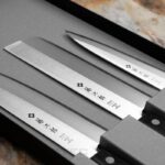 „Tojiro Basic TBS-300“ virtuvinių peilių rinkinys – iš VG10 laminuoto plieno » Dulotec.LT