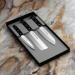 „Tojiro Basic TBS-300“ virtuvinių peilių rinkinys – iš VG10 laminuoto plieno » Dulotec.LT