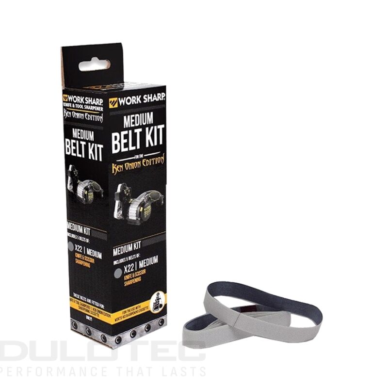 „X22“ keitimo juostelės su vidutinio šiurkštumo smėliu, skirtos „Work Sharp Ken Onion Edition“ elektriniam galąstuvui » Dulotec.LT