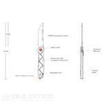 „Ruike P127-CB“ sulankstomas peilis – juodas, pagamintas iš 14C28N nerūdijančio plieno » Dulotec.LT