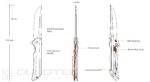 „Ruike M121-TZ“ titano sulankstomas peilis » Dulotec.LT
