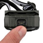 „Dulotec BH3R“ žibintuvėlis – juodos spalvos, su įmontuotu 1500 mAh akumuliatoriumi ir jutikliniais valdymo elementais » Dulotec.LT