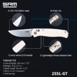 SRM 255L-GT sulankstomas peilis – G10 rankena ir 10Cr15MoV plienas » Dulotec.LT