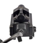„Dulotec G4“ pistoletinis žibintuvėlis – montuojamas po vamzdžiu, su raudonu lazeriniu taikikliu » Dulotec.LT