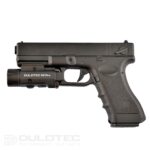 „Dulotec G5 Pro“ pistoletinis žibintuvėlis – montuojamas po vamzdžiu su žaliu lazeriniu taikikliu » Dulotec.LT