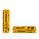 „Vapcell 14500 F12“ 1250 mAh 3 A baterija su išsikišusiu teigiamuoju galu » Dulotec.LT