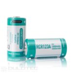 „Keeppower“ RCR123A 1000 mAh baterija su apsauga ir USB-C įkrovimo funkcija » Dulotec.LT