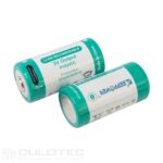 „Keeppower“ RCR123A 1000 mAh baterija su apsauga ir USB-C įkrovimo funkcija » Dulotec.LT