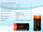 „Vapcell“ 16340 P1609A 950 mAh 3 A akumuliatorius » Dulotec.LT