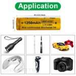„Vapcell 14500 F12“ 1250 mAh 3 A baterija su išsikišusiu teigiamuoju galu » Dulotec.LT