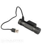 Galingas „Dulotec H3“ žibintuvėlis + 3400 mAh baterija, balta šviesa » Dulotec.LT