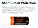 „Vapcell“ 16340 P1609A 950 mAh 3 A akumuliatorius » Dulotec.LT