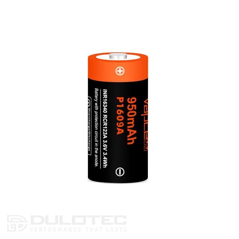 „Vapcell“ 16340 P1609A 950 mAh 3 A akumuliatorius » Dulotec.LT