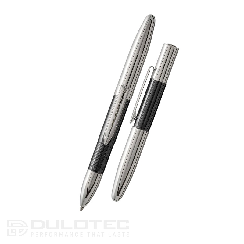 „Fisher Space Pen“ juodo titano nitrido ir chromo „Infinium Space Pen“, vidutinio storio rašiklio antgalis, mėlyni rašalai – INFBTN-1 » Dulotec.LT