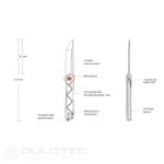 „Ruike P127-B“ sulankstomas peilis – juodas, pagamintas iš 14C28N nerūdijančio plieno » Dulotec.LT