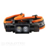 Galingas „Dulotec H4 Pro V2.0“ žibintas + 3400 mAh baterija, su balta ir mėlyna šviesa » Dulotec.LT