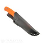 „Linder Super Edge 2“ peilis su fiksuotu ašmeniu – oranžinė rankena » Dulotec.LT