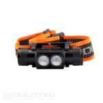 Galingas „Dulotec H2 V2.0“ žibintas + 3000 mAh baterija, su balta ir raudona šviesa » Dulotec.LT