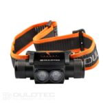 Galingas „Dulotec H4 Pro V2.0“ žibintas + 3400 mAh baterija, su balta ir mėlyna šviesa » Dulotec.LT
