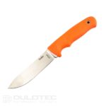 „Linder Super Edge 2“ peilis su fiksuotu ašmeniu – oranžinė rankena » Dulotec.LT